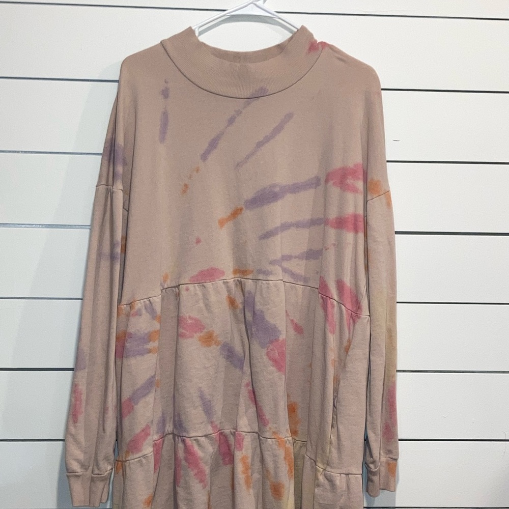 Wild Fable Pink tye-dye sweater dress